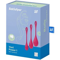 Satisfyer Bolas de Kegel Yoni Power 1 Vermelho