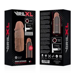 Viril Plus Extensão Liquid Silicone V3 Castanho