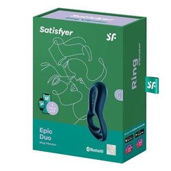 Satisfyer Epic Duo Anel Vibrador Azul