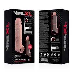 Viril Plus Extensão  Extra Confort Liquid Silicone V9 Natural