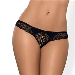 Obsessive Tanga com Abertura Miamor Black XXL