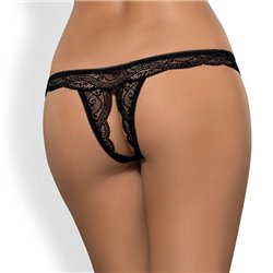 Obsessive Tanga com Abertura Miamor Black XXL