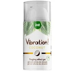 Intt Gel com Vibração Intenso Sabor Coco 100% Vegan 15ML