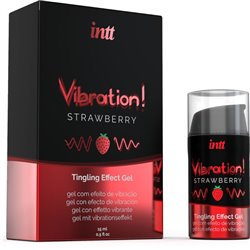 Intt Gel com Vibração Morango 15ml