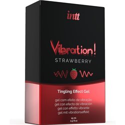 Intt Gel com Vibração Morango 15ml