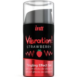 Intt Gel com Vibração Morango 15ml