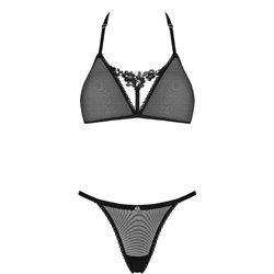 Obsessive Celia Noir Conjunto 2 Peças XS / S