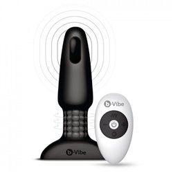 B-Vibe Plug Vibratório com Comando Anilíngua Preto 2