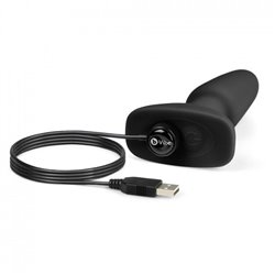 B-Vibe Plug Vibratório com Comando Anilíngua Preto 2