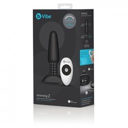 B-Vibe Plug Vibratório com Comando Anilíngua Preto 2