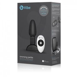 B-Vibe Plug Anal Negro Rimming Petite