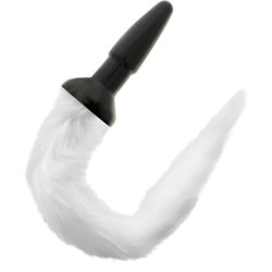 Darkness Tail Butt Silicone Plug White