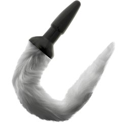 Darkness Tail Butt Silicone Plug Gray