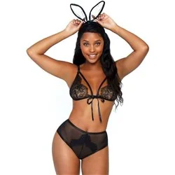 Leg Avenue Conjunto 3 Peças Coelho Tamanho Único