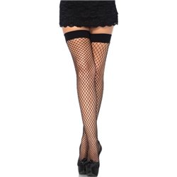 Leg Avenue Meia Preta Fishnet Tamanho Único