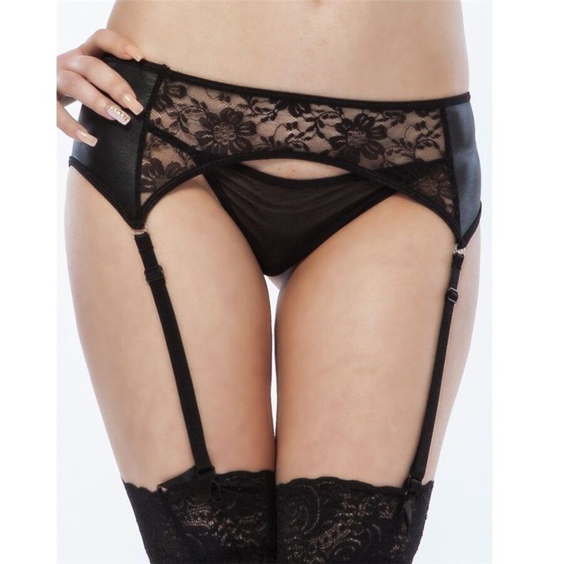 Queen Lingerie Cinto de Ligas Preto L / XL