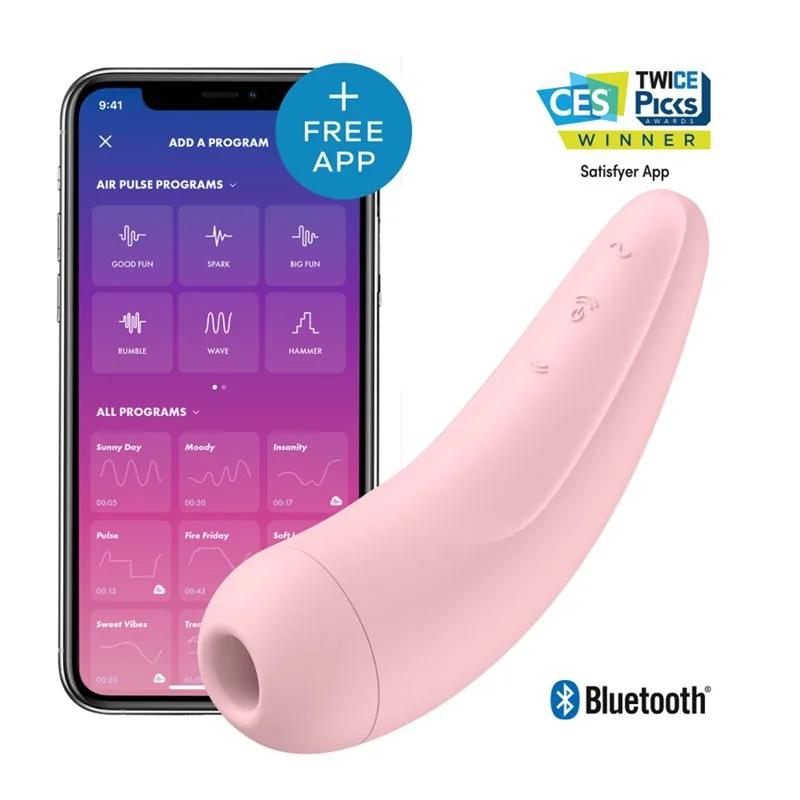 Satisfyer Estimulador Curvy 2+ APP Pink