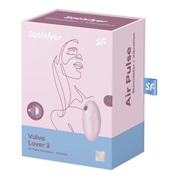 Satisfyer Vulva Lover 3 Air Pulse Estimulador e Vibrador Rosa