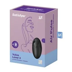 Satisfyer Vulva Lover 3 Air Pulse Estimulador e Vibrador Preto