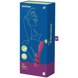 Satisfyer Tri Ball 1 Multi Vibrador Vermelho