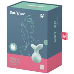 Satisfyer Viva La Vulva 3 Vibrador Lay-on Verde