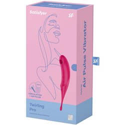 Satisfyer Estimulador e Vibrador de Pulso de Ar Twirling Pro Vermelho