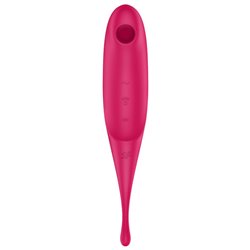 Satisfyer Estimulador e Vibrador de Pulso de Ar Twirling Pro Vermelho