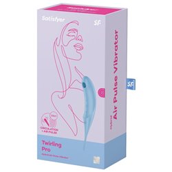 Satisfyer Estimulador e Vibrador de Pulso de Ar Twirling Pro+ Azul