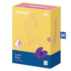 Satisfyer Vibrador de Dedo Love Riot Roxo