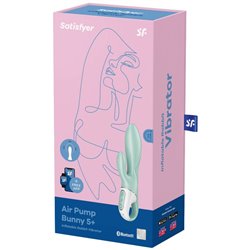 Satisfyer Air Pump Bunny 5+ Vibrador Coelho Inflável Verde