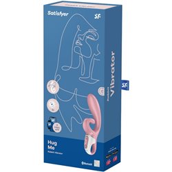 Satisfyer Vibrador Connect Hug Me Rabbit Rosa