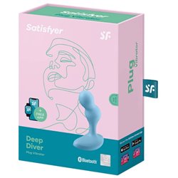 Satisfyer Connect Vibrador Deep Diver Plug Vibrador Azul