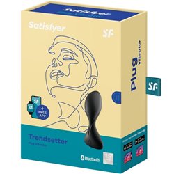 Satisfyer Plugg Anal Vibrador Trendsetter Preto