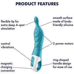 Satisfyer Hot Lover Vibrador Turquesa