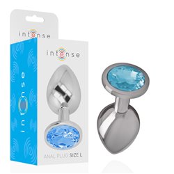 Intense Fun Intense - Anal Plug Metal Blue Size L