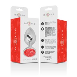 Intense Fun Intense - Anal Plug Metal Red Size M