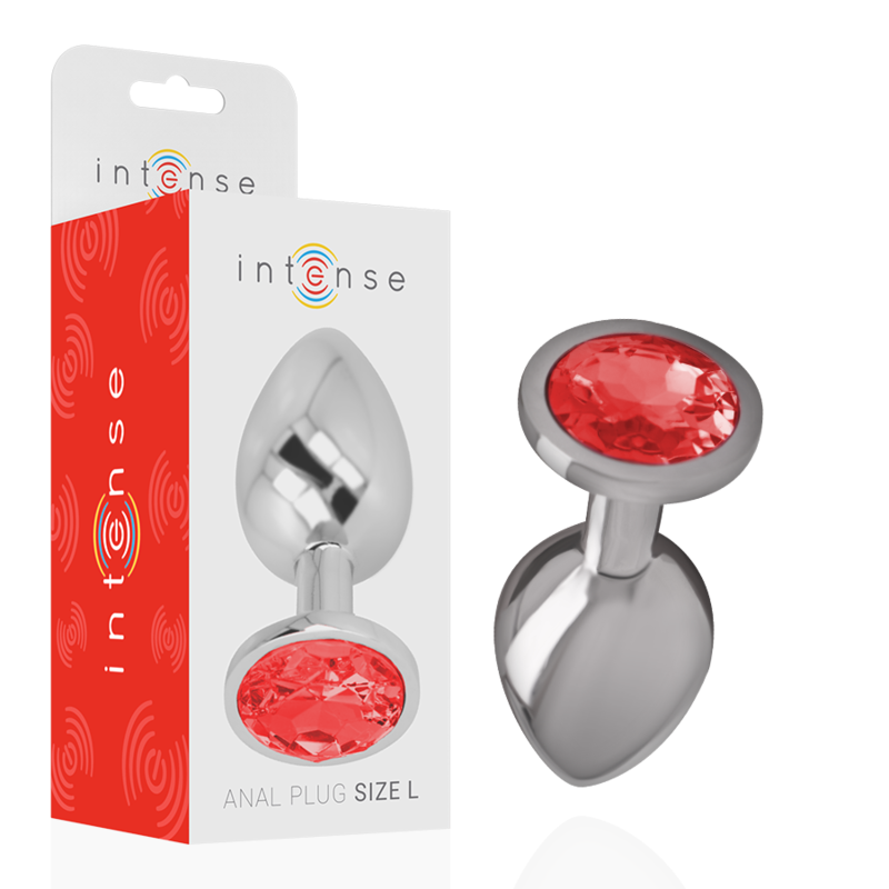 Intense Fun Intense - Anal Plug Metal Red Size L