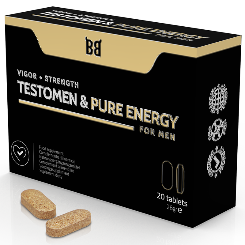 Blackbull Testomen & Pure Energy Boost para Homem 20 Caps