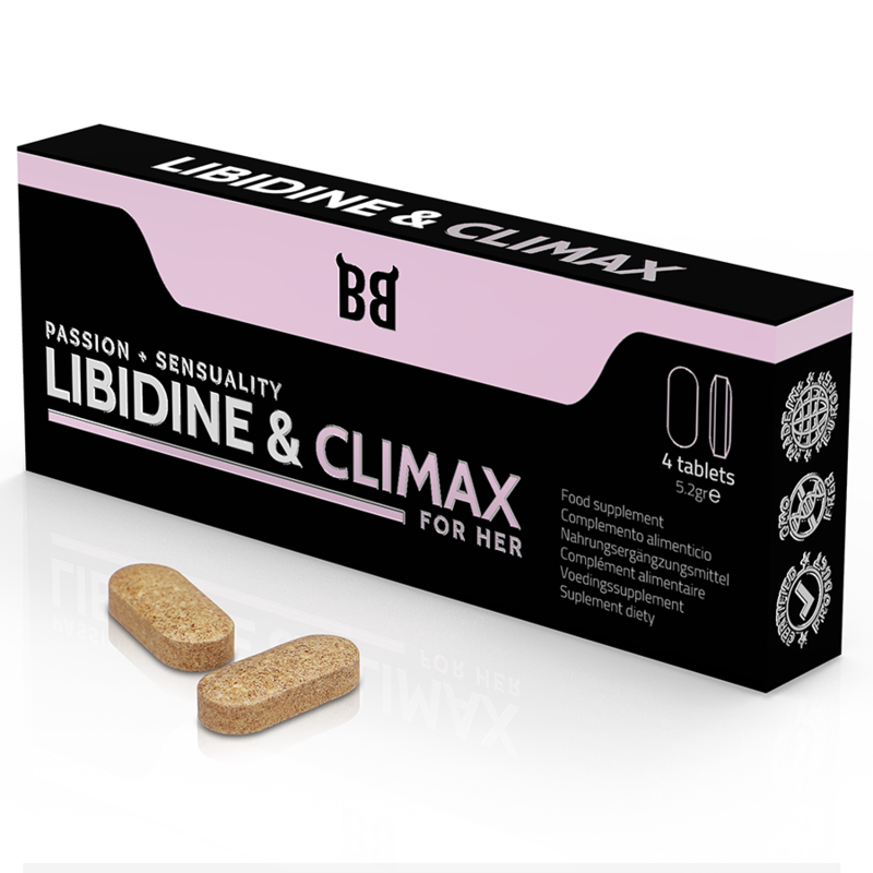 Blackbull Libidine & Climax Aumento Libido Mulher 4 Caps.