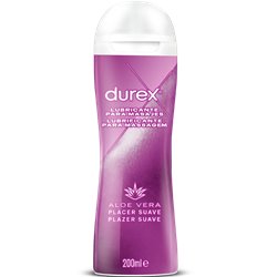 Durex Play Massagem 2 em 1 Gel Lubrificante Aloe Vera 200ml