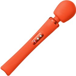 Fun Factory Vim Silicone Recarregável Estimulador Rumble Wand Sunrise Laranja