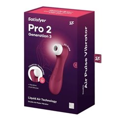 Satisfyer Estimulador Clítoris Pro Gen 3 Red Wine