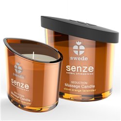 Vela de Massagem Sweede Senze Sedução Trevo, Laranja, Lavanda