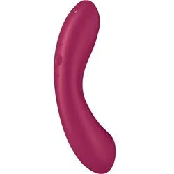 Satisfyer Vibrador Curve Trinity 1 Air Pulse Vibration Vermelho Satisfyer Vibrador Curve Trinity 1 Air Pulse Vibration Vermelho