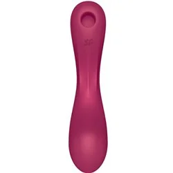 Satisfyer Vibrador Curve Trinity 1 Air Pulse Vibration Vermelho Satisfyer Vibrador Curve Trinity 1 Air Pulse Vibration Vermelho
