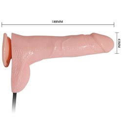 Baile Dildo Realistico Vibrador e Inflable 18.8 cm