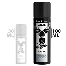 Black Hole Gel Lubrificante Base de Silicone Dilatação Anal 100ml