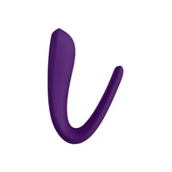 Satisfyer Vibrador Partner para Casal com Carregador USB Roxo