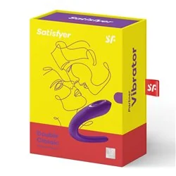 Satisfyer Vibrador Partner para Casal com Carregador USB Roxo