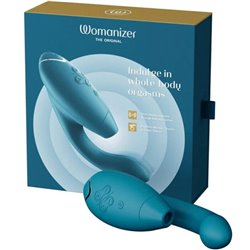 Womanizer Duo 2 Stimulator Vibrator Blue Petrol